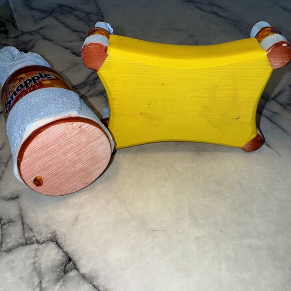 Vintage Y2K Snapple Iced Tea SOAP DISH & Toothbrush Holder Bath Set Dorm Arizona - Picture 7 of 10